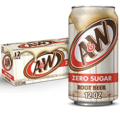 A & W Zero Sugar Root Beer (USA) 12pk  New Stocks Just Arrived