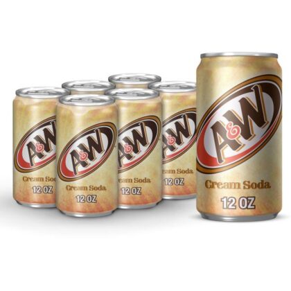 A & W  Cream Soda 6 pack (USA)