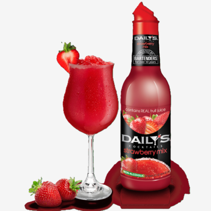 Daily's Strawberry (Daiquiri) Cocktail Mix (Non Alcoholic)  33.8 fl oz