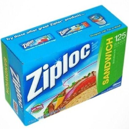 Ziploc (125) Bags Sandwich Size   New Product